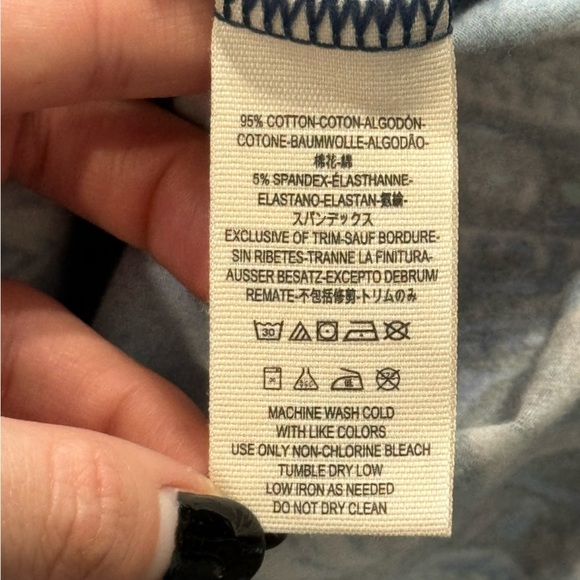 Free People A Place Bodysuit Long Sleeve in Blue Combo Size XS Women - Picture 6 of 8